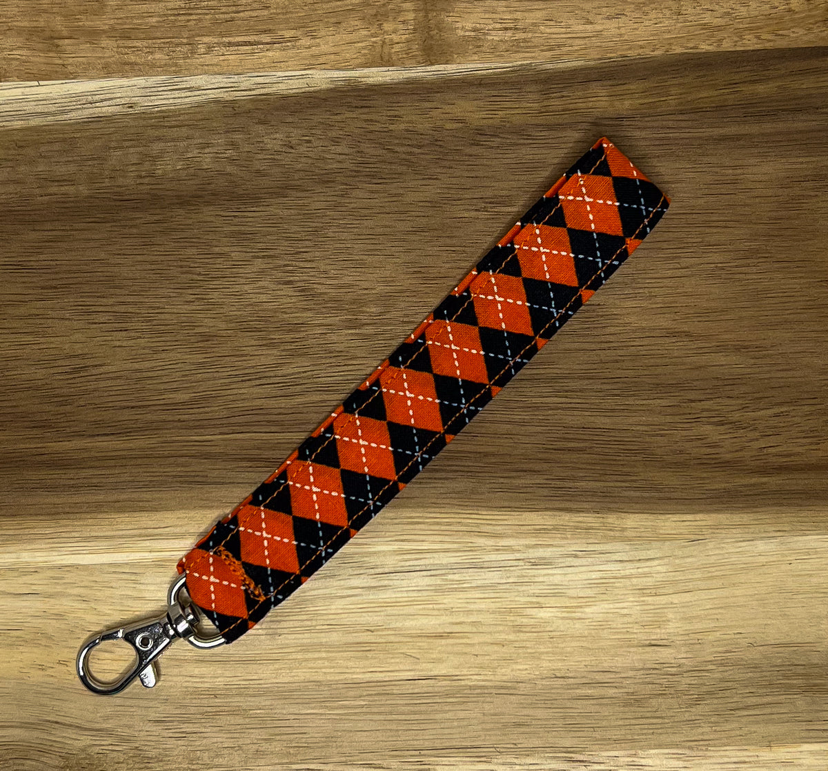 Black & Orange Argyle