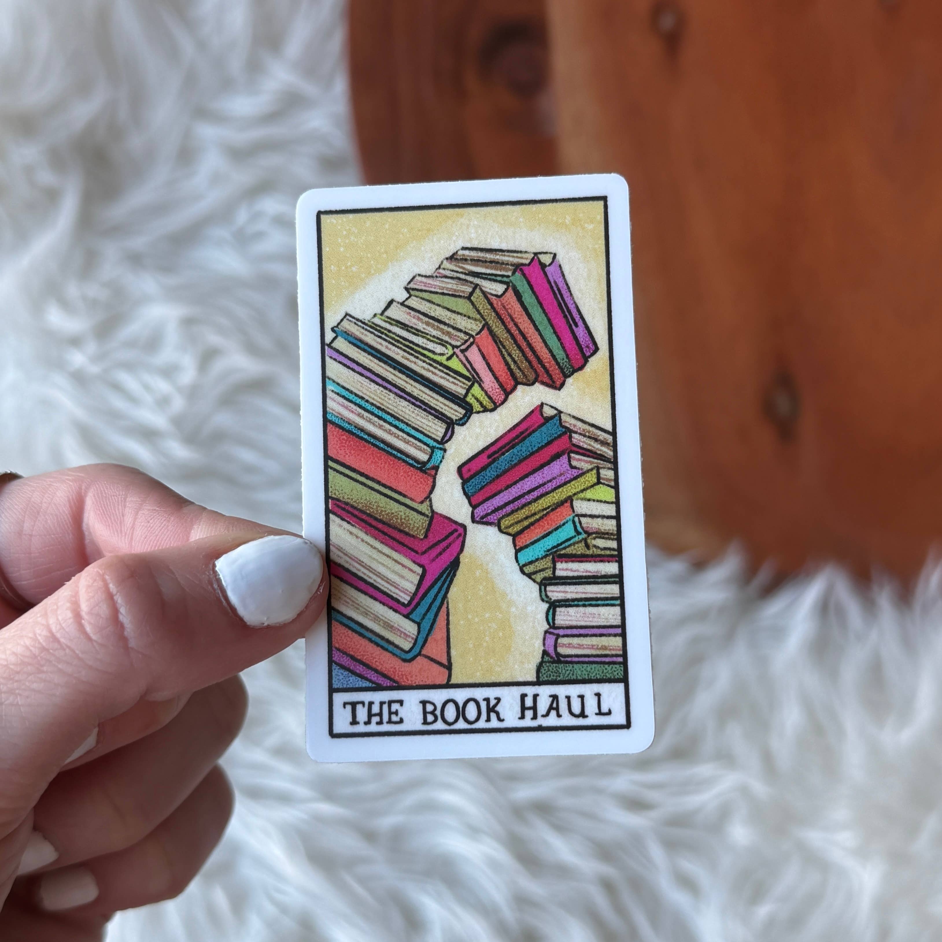 "The Book Haul" Book Tarot Card Sticker