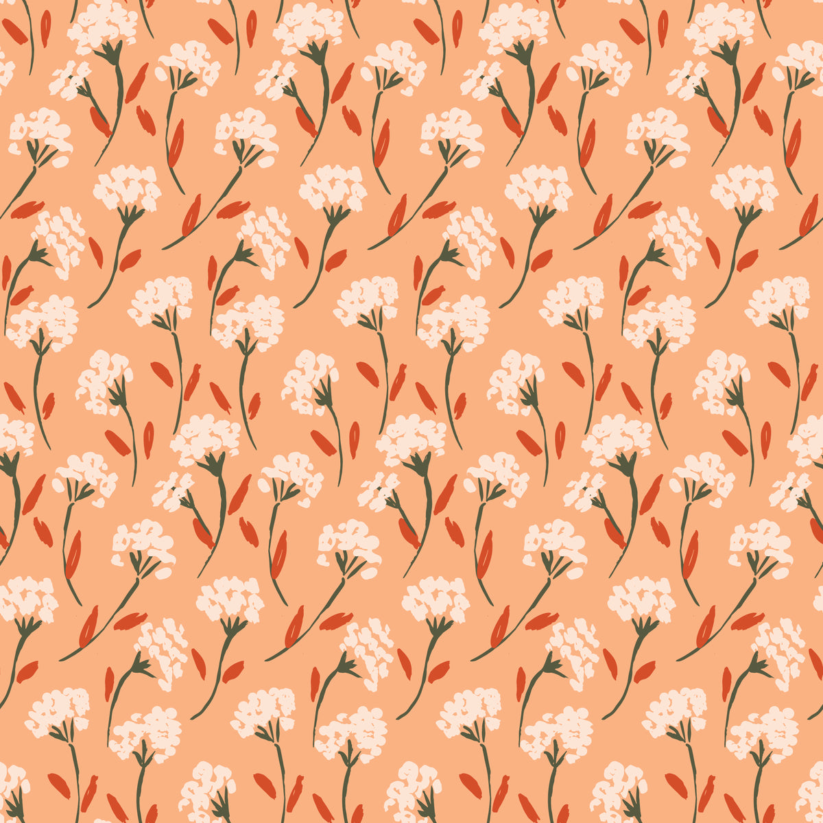 Painted Flower Bunch (Coral)
