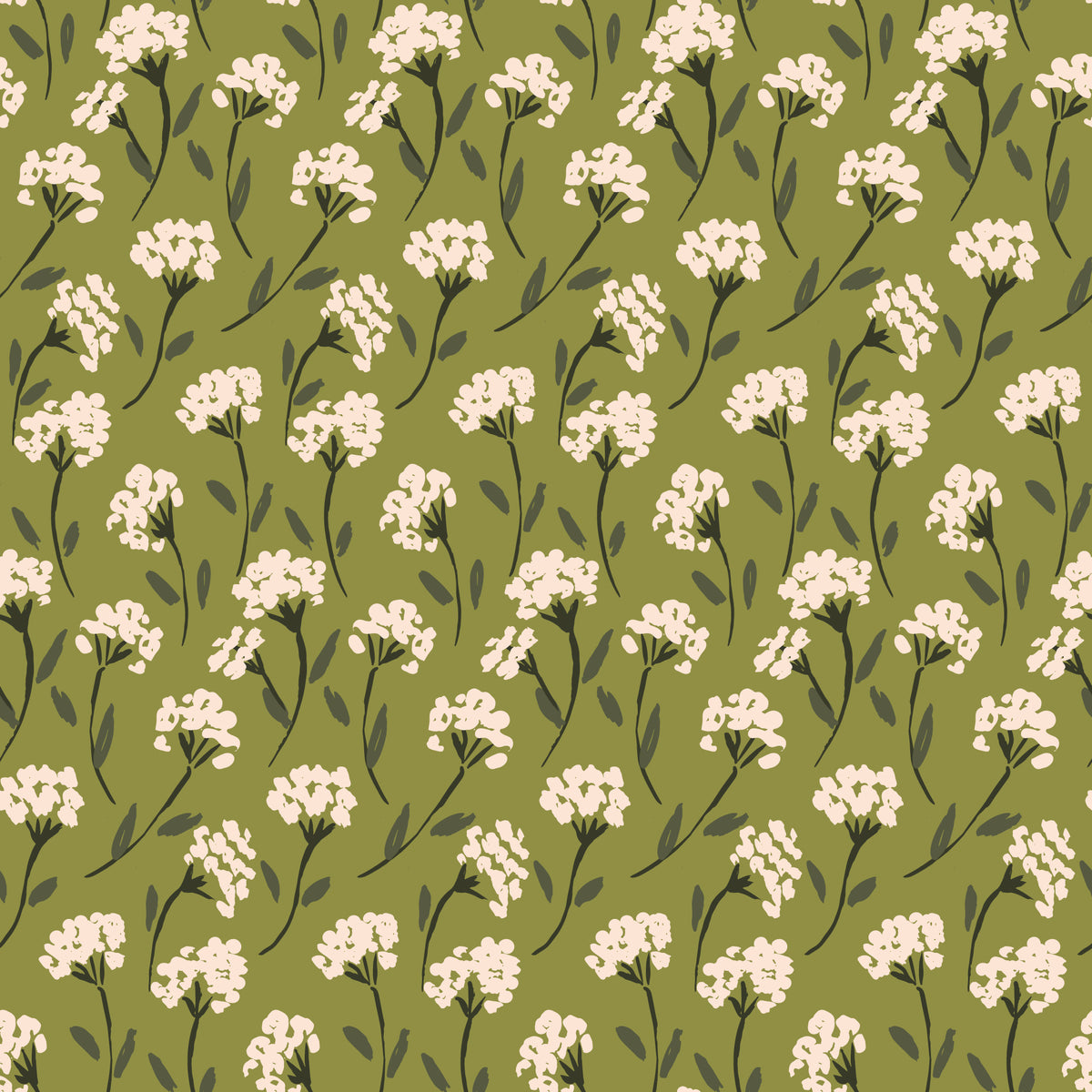 Painted Flower Bunch (Green)