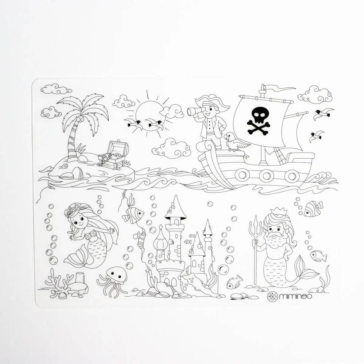 Atlantis - Silicone Reusable Coloring Mat Kids Bundle