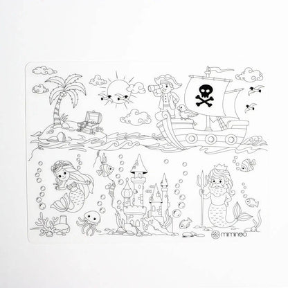 Atlantis - Silicone Reusable Coloring Mat Kids Bundle