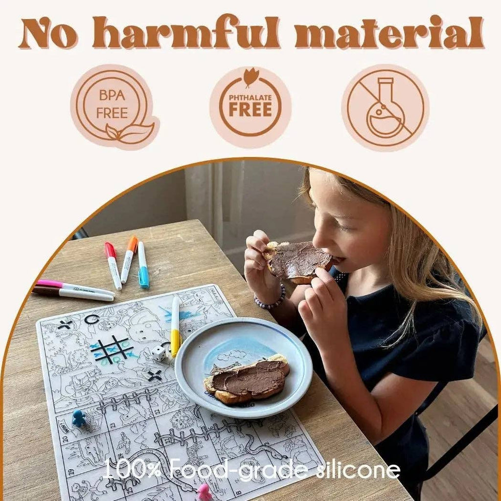 Roadmap - Silicone Reusable Coloring Mat & Markers Set