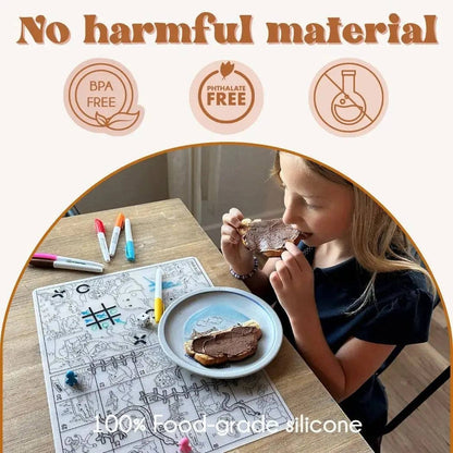 Roadmap - Silicone Reusable Coloring Mat & Markers Set