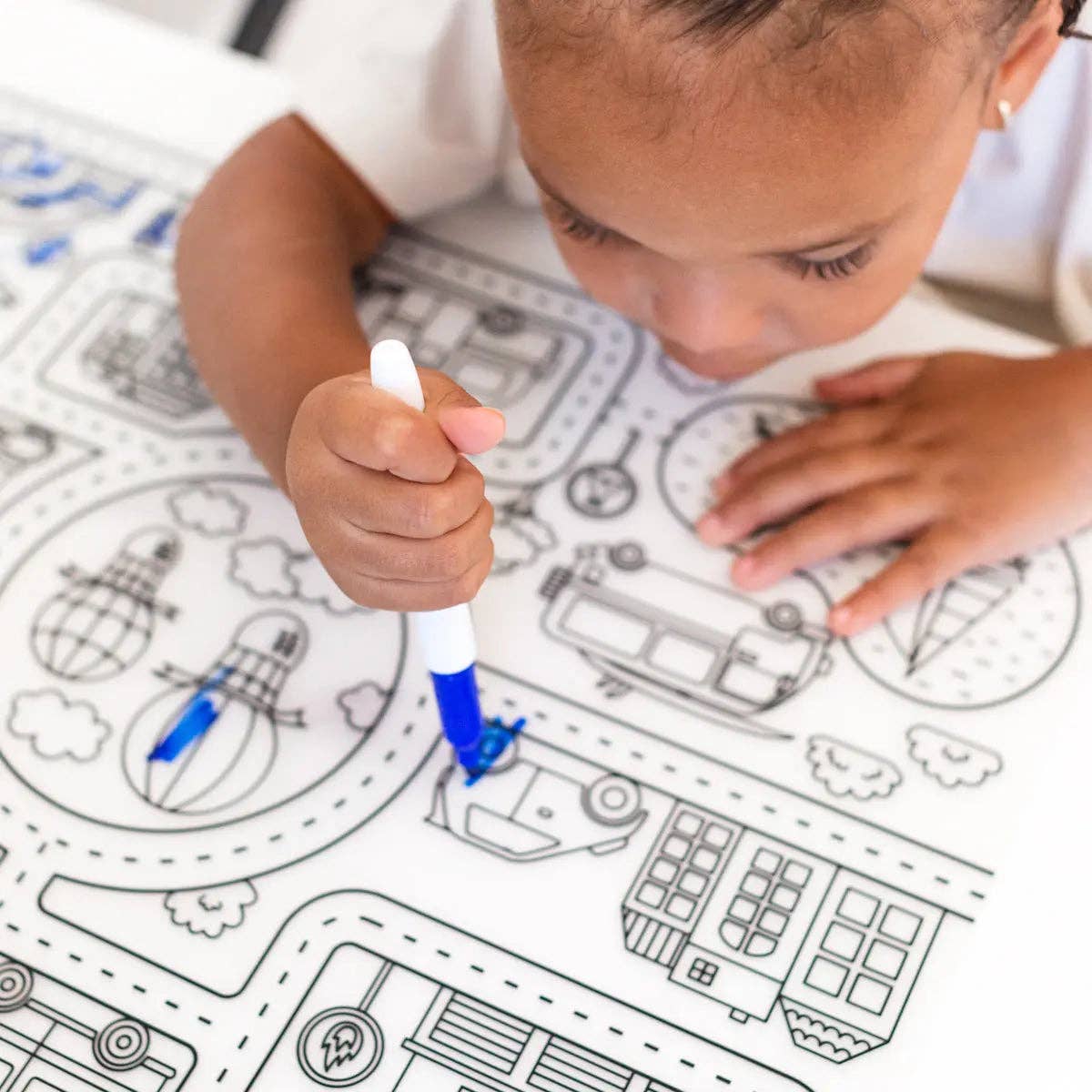 Roadmap - Silicone Reusable Coloring Mat & Markers Set