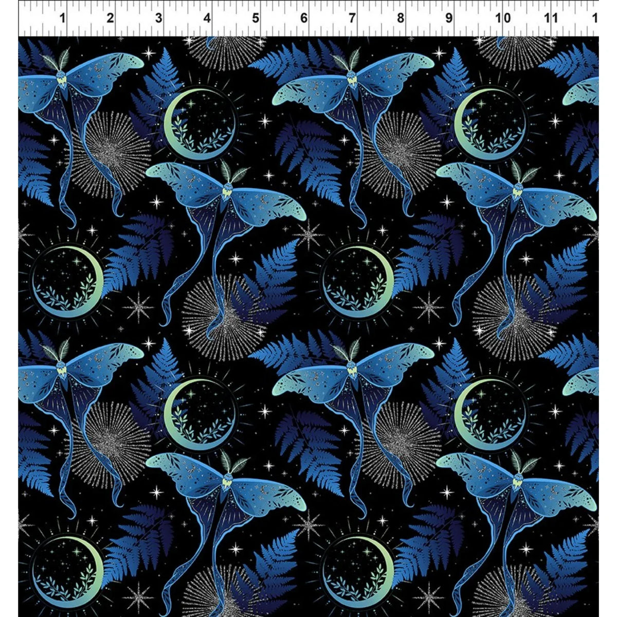 La Luna Blue and Silver Lunar Moths