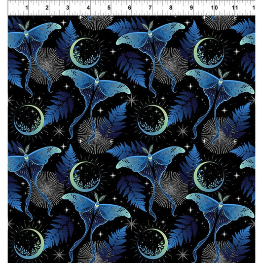 La Luna Blue and Silver Lunar Moths