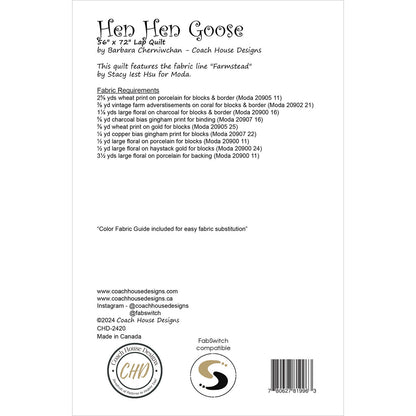 Hen Hen Goose Paper Pattern