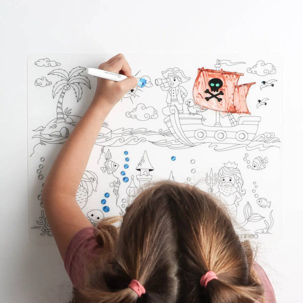 Atlantis - Silicone Reusable Coloring Mat Kids Bundle