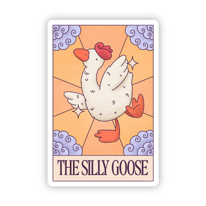 Silly Goose Tarot Card Sticker