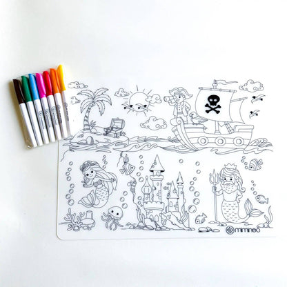 Atlantis - Silicone Reusable Coloring Mat Kids Bundle