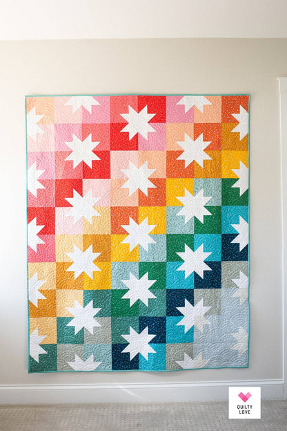 Star Pop II Quilt Pattern-Printed booklet