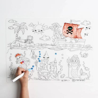 Atlantis - Silicone Reusable Coloring Mat Kids Bundle